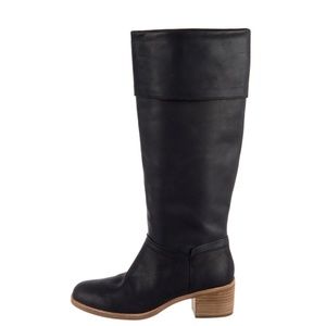 NEW UGG Knee-High Leather Riding Boots, Black